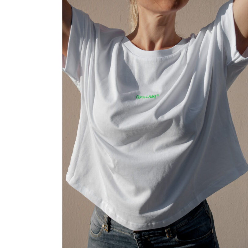 T-Shirt Fluo Verde 100% cotone organico