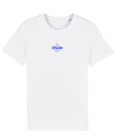 T-shirt bianca unisex cotone organico 100%