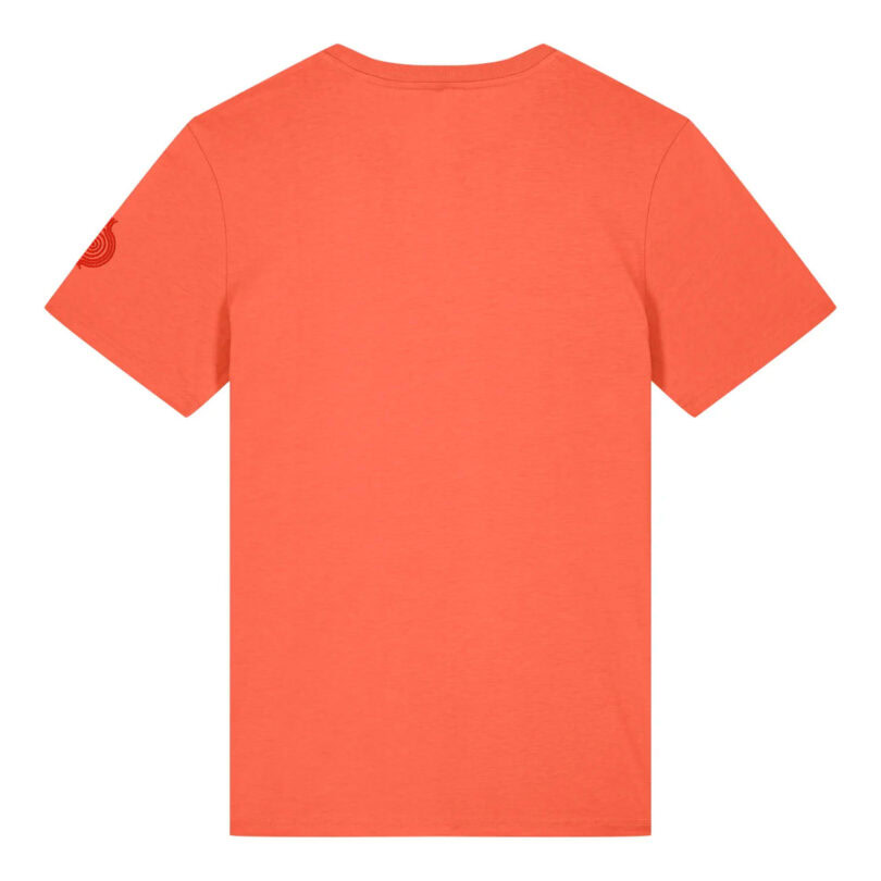 t-shirt unisex corallo in cotone biologico