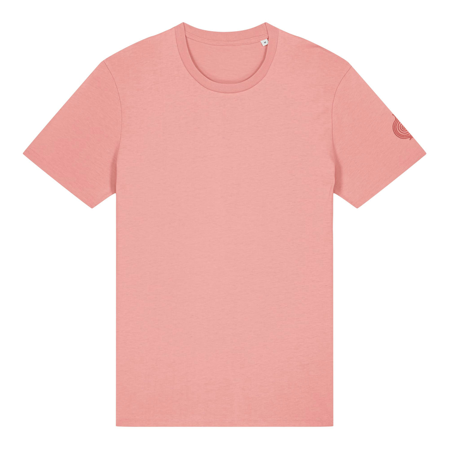 t-shirt unisex rosa in cotone biologico