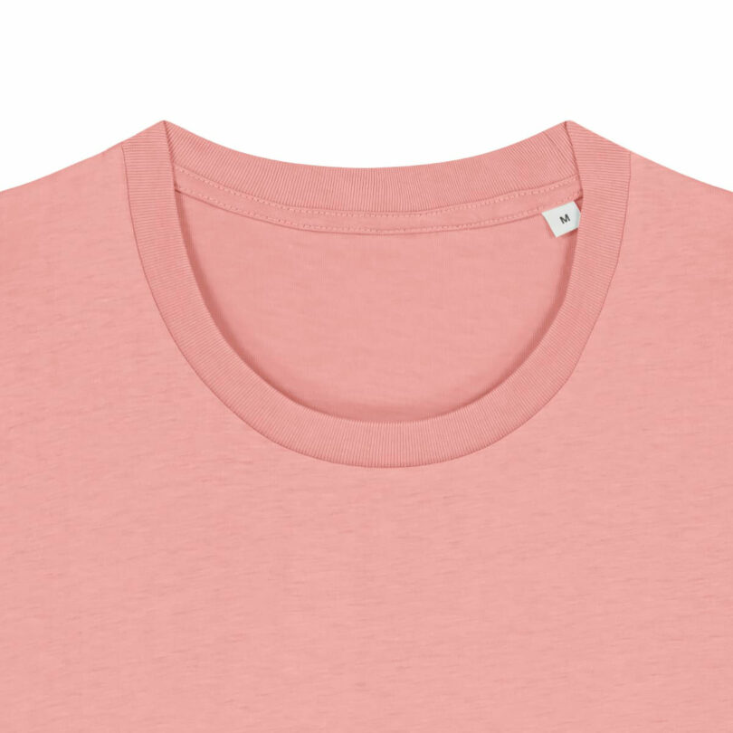 t-shirt unisex rosa in cotone biologico
